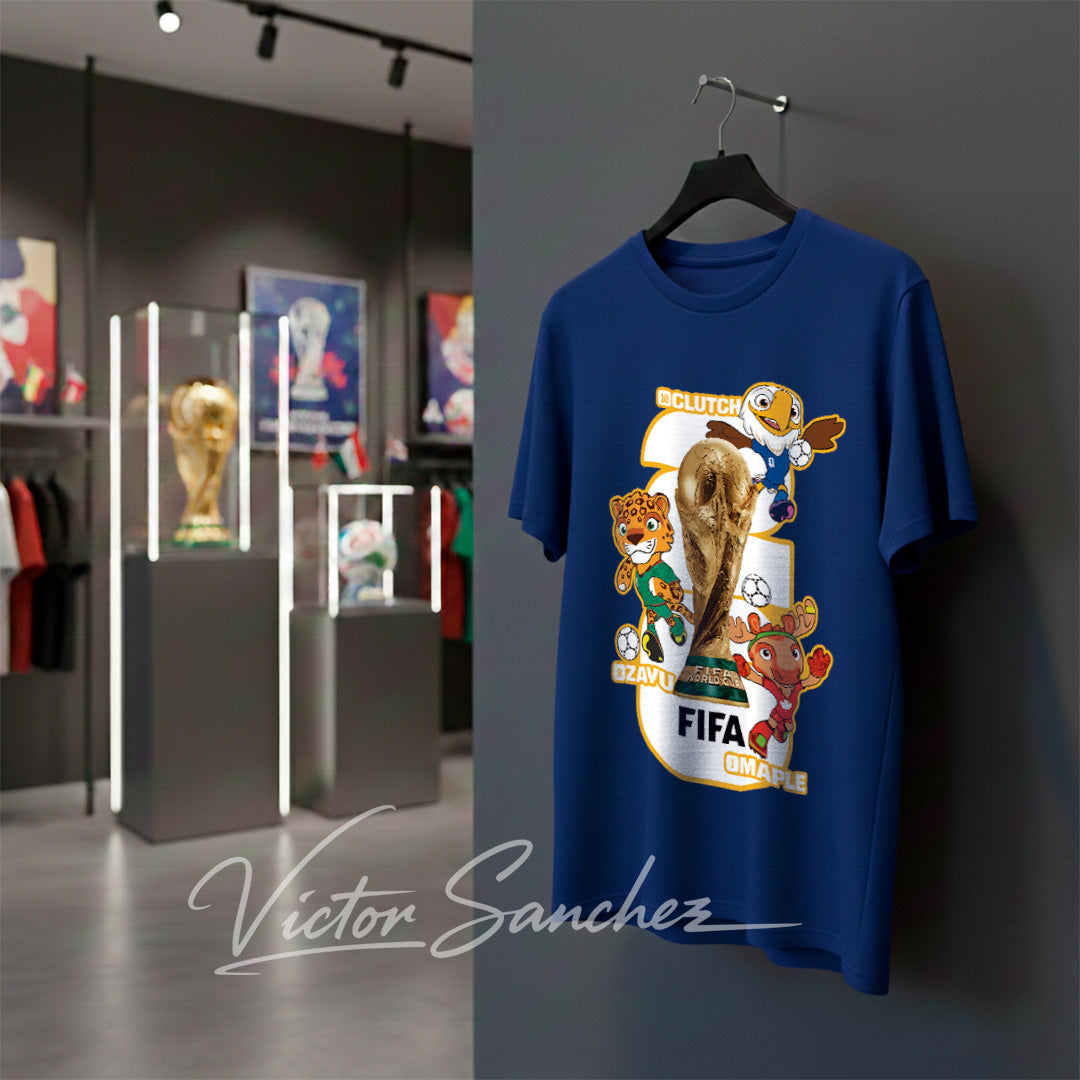 Diseño Playera Mundial 2026 Mascotas V2