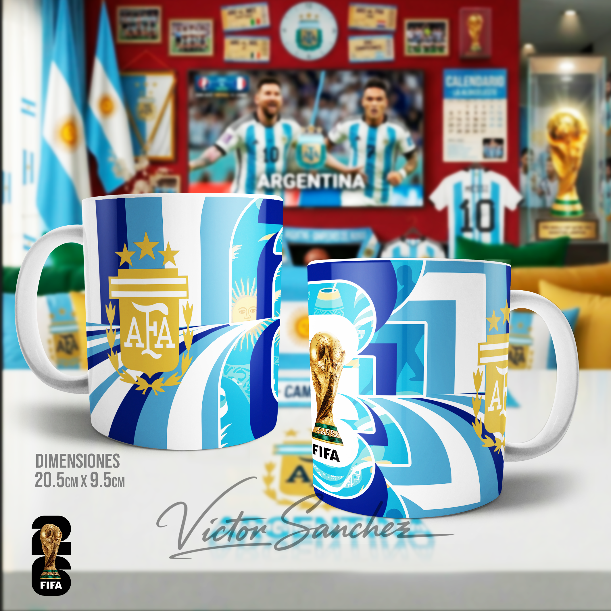 Diseño de tazas mundial por países 2026