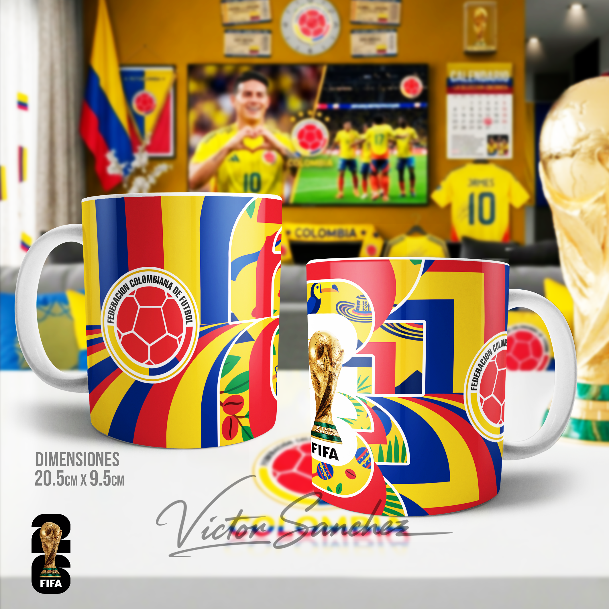 Diseño de tazas mundial por países 2026