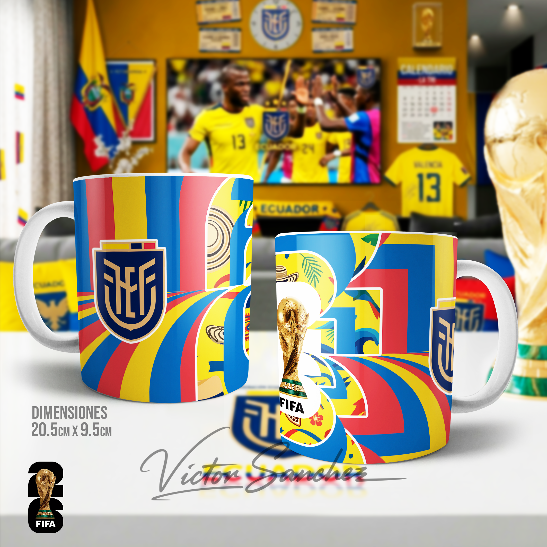 Diseño de tazas mundial por países 2026