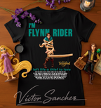 Diseños Digitales para Playeras de Parejas Flynn Rider & Rapunzel – Archivos PNG Sublimación Dúo Matching